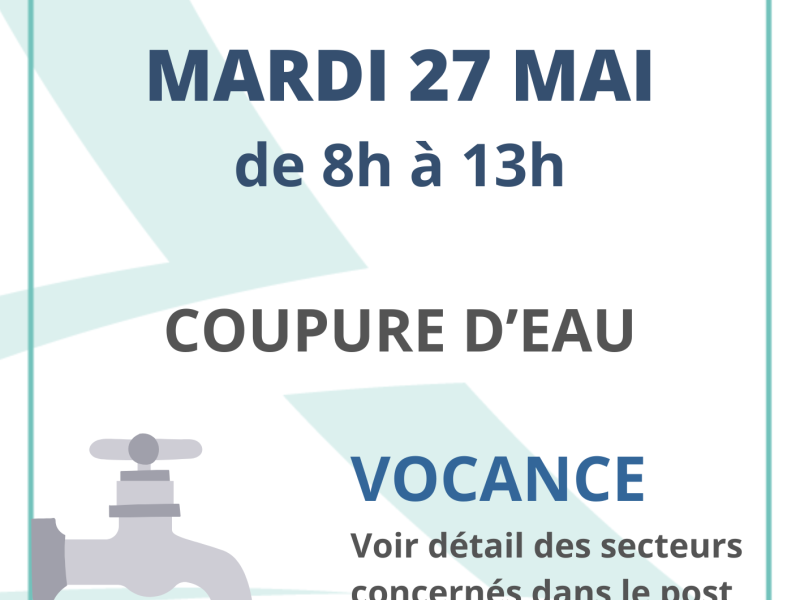 COUPURE EAU - VOCANCE - 27 mai