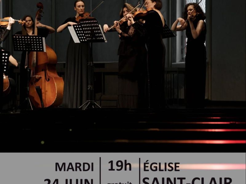 Scène Musicale Flûte traversière et Violon